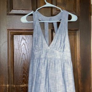 Denim long summer dress